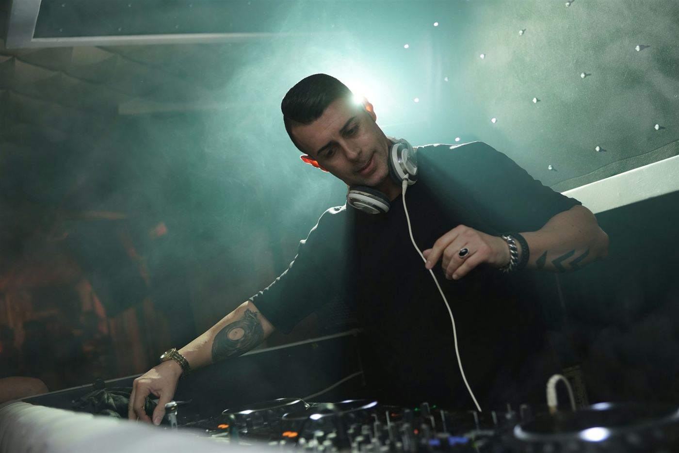 A DJ at the decks